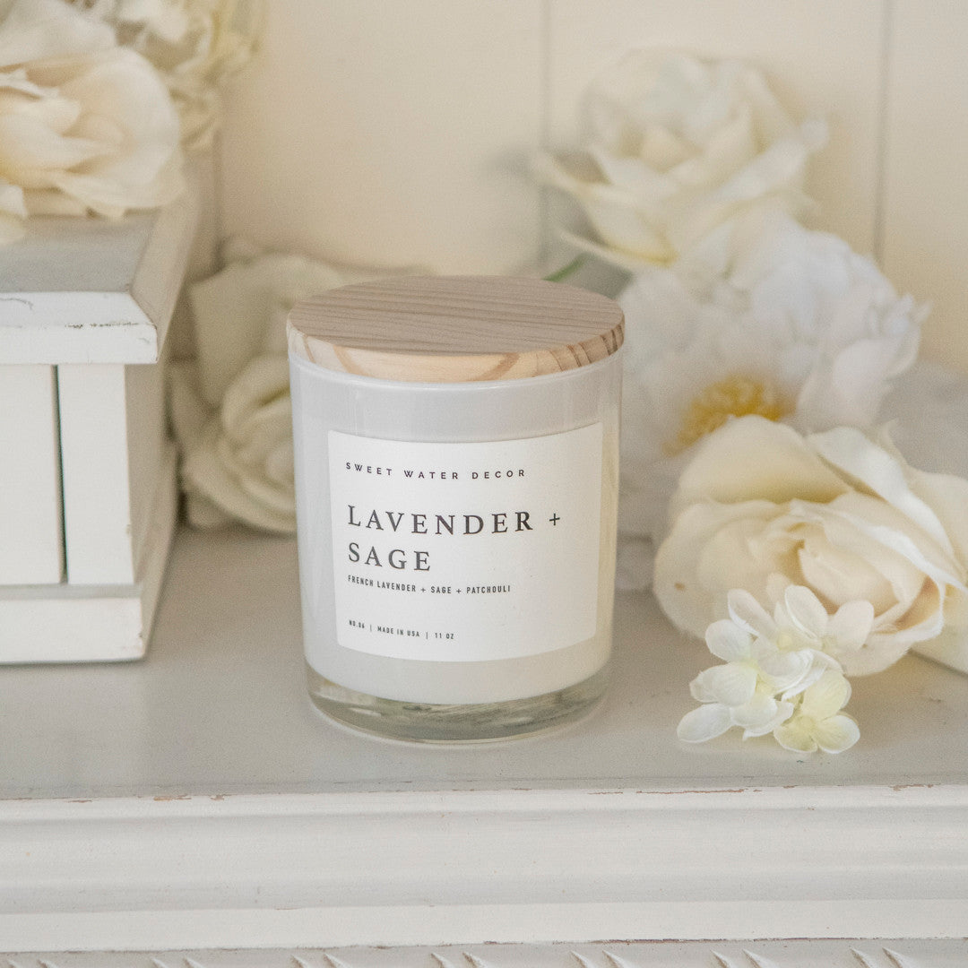 Lavender + Sage Soy Candle 11 oz
