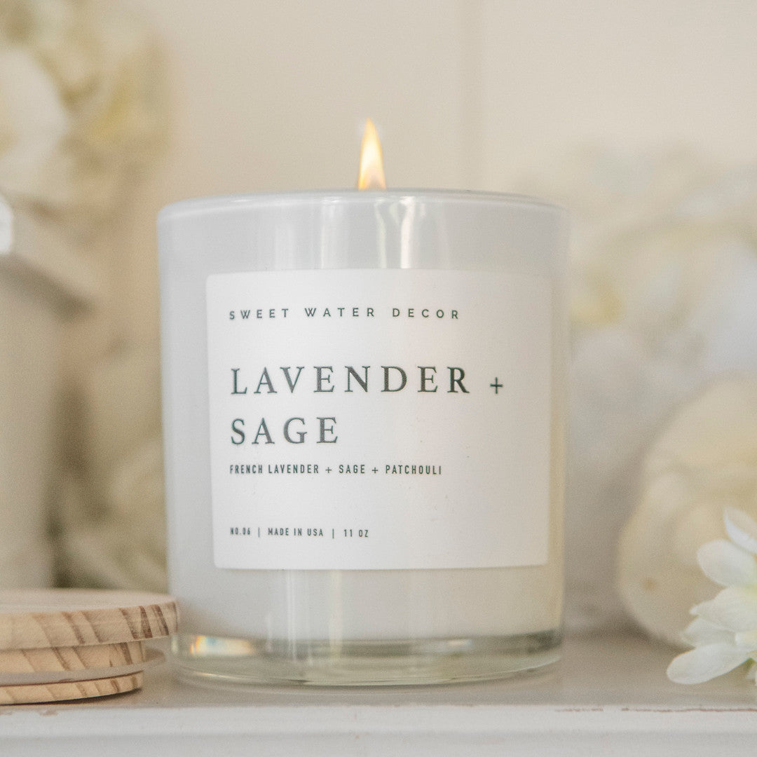 Lavender + Sage Soy Candle 11 oz