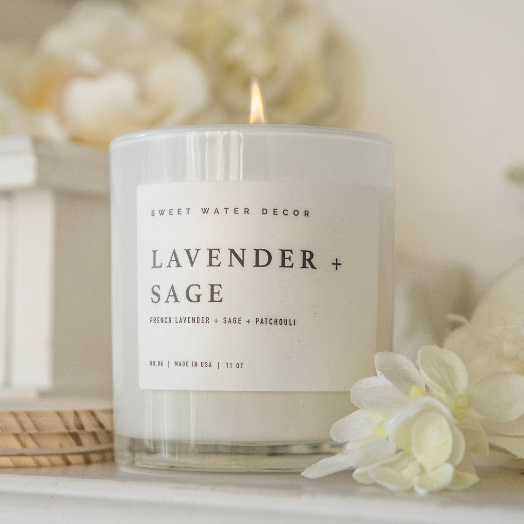 Lavender + Sage Soy Candle 11 oz