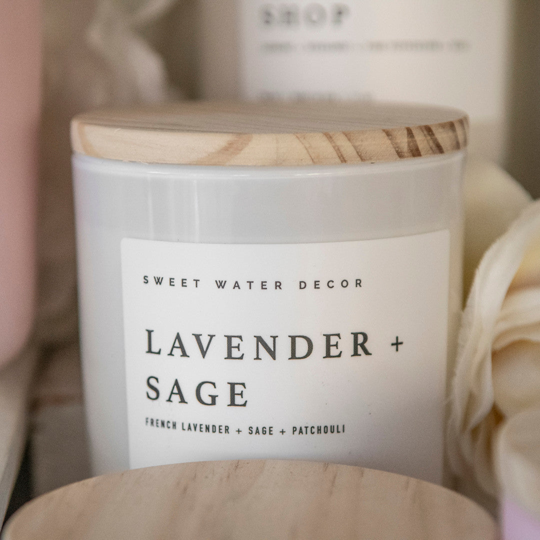 Lavender + Sage Soy Candle 11 oz