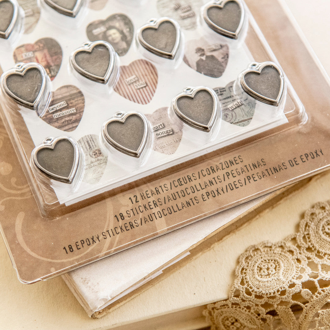 Tim Holtz Idea-ology Heart Charms