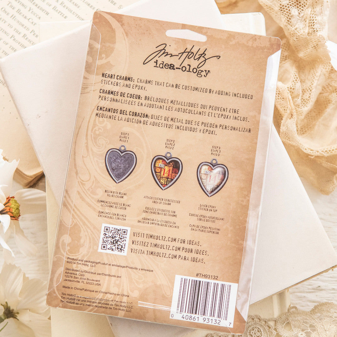 Tim Holtz Idea-ology Heart Charms