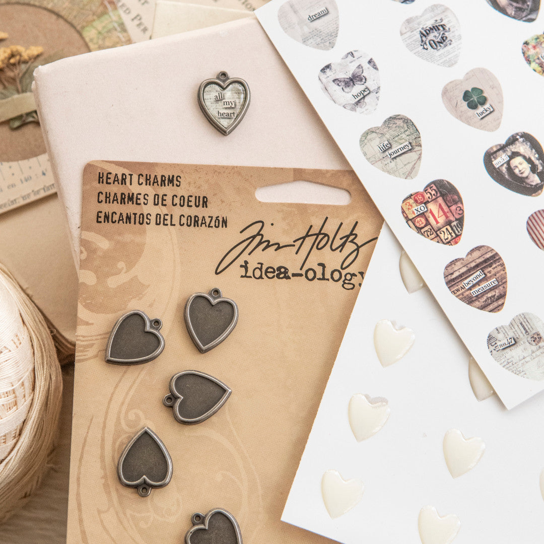 Tim Holtz Idea-ology Heart Charms