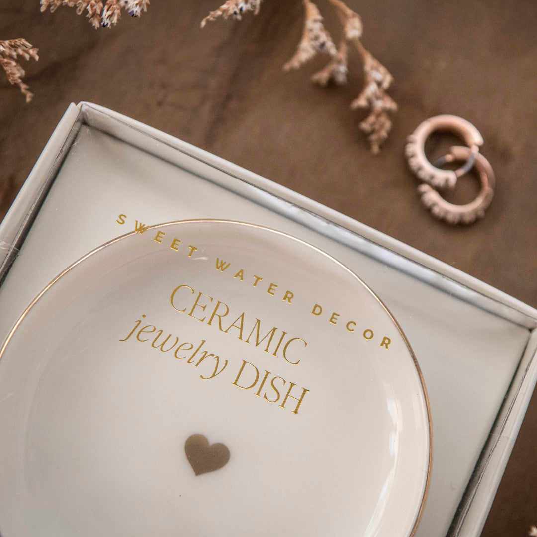 Gold Heart Trinkets Dish