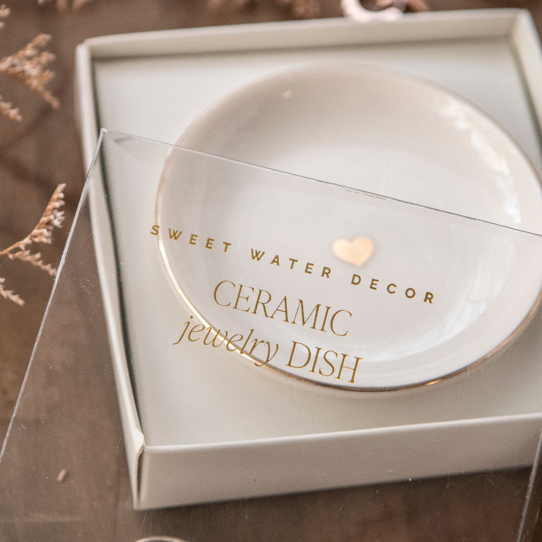 Gold Heart Trinkets Dish