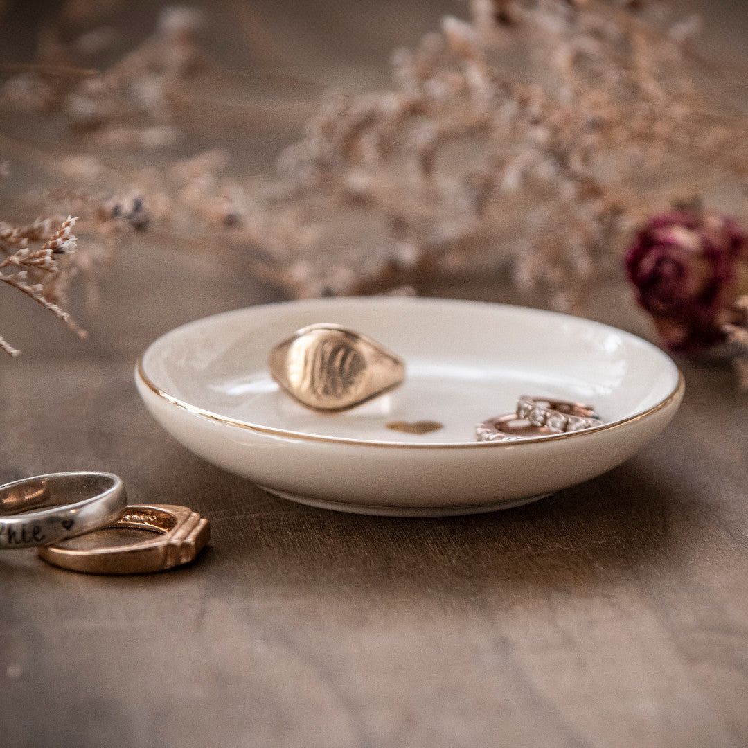 Gold Heart Trinkets Dish