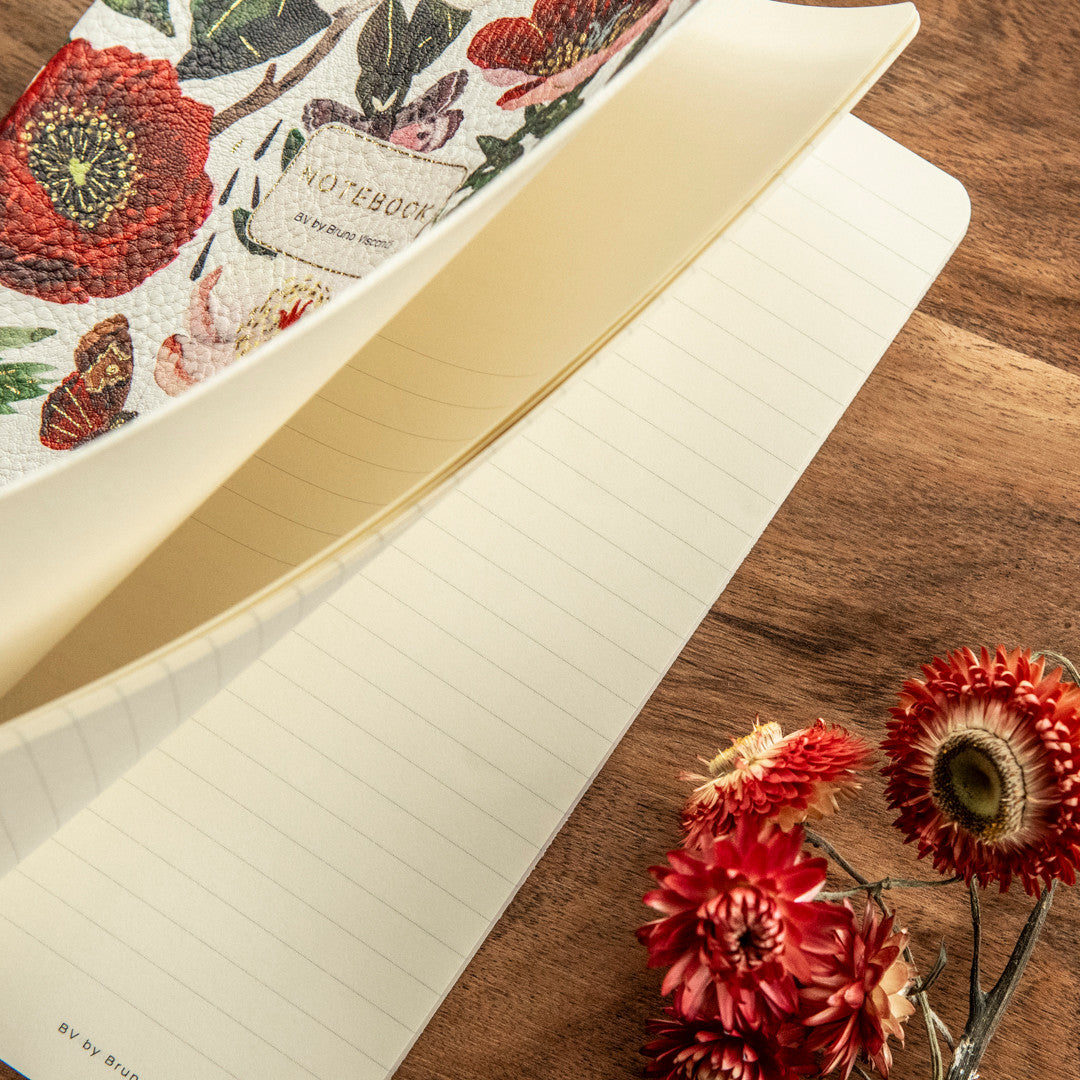 Bruno Visconti Peonies Vegan Leather Notebook