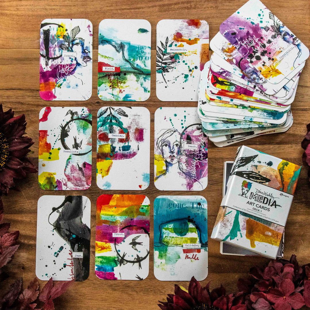 Dina Wakley Mixed Media Art Cards Deck 1