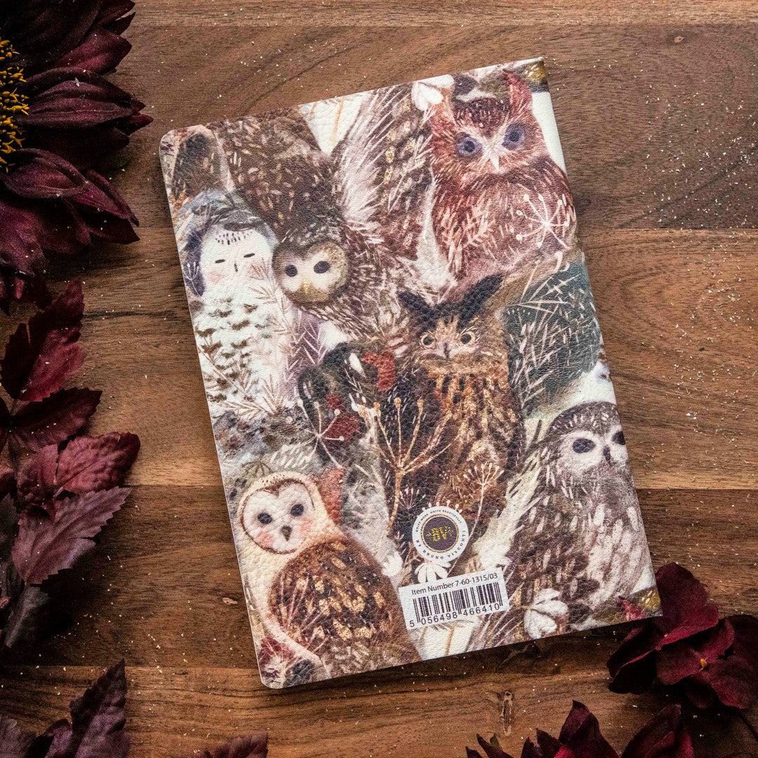 Bruno Visconti Owls Vegan Leather Notebook