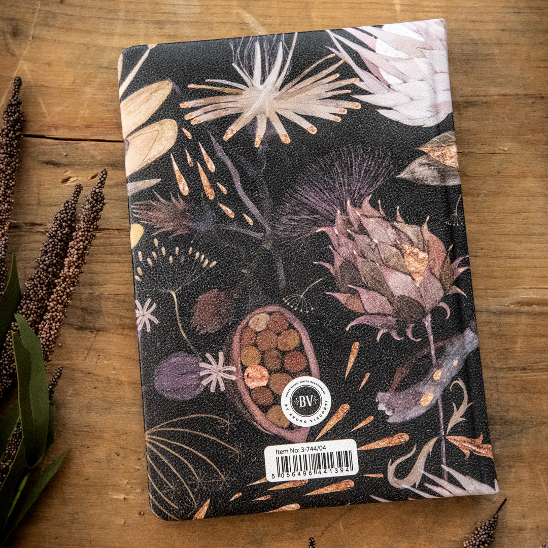 Bruno Visconti Night Flowers Vegan Leather Notebook
