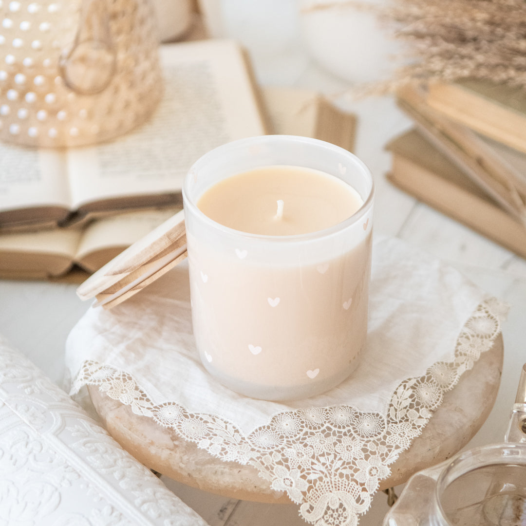 All Over Hearts 12 oz Soy Candle