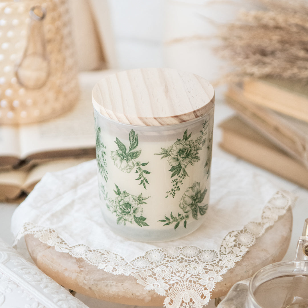 Green Delft 12 oz Soy Candle