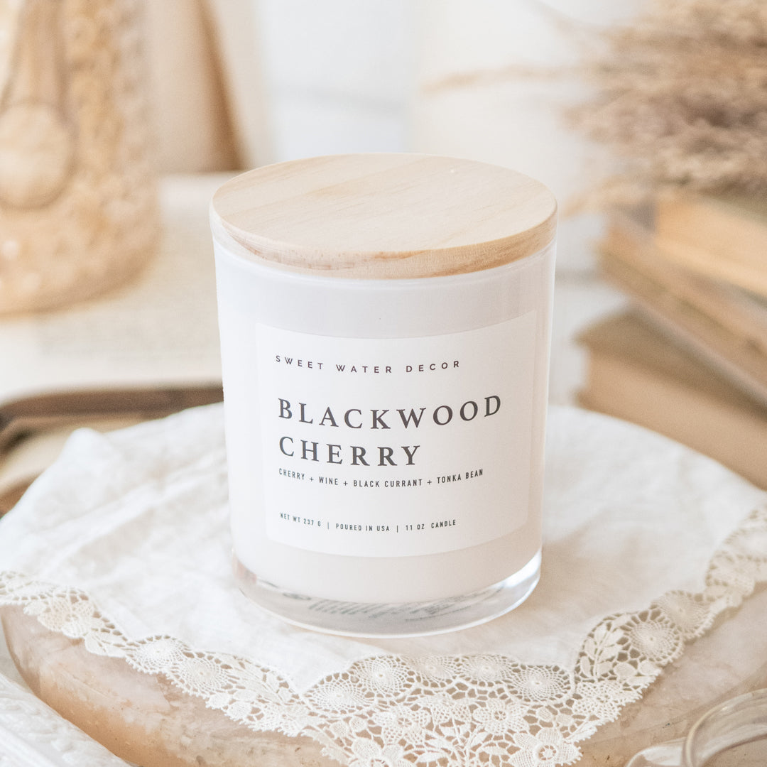 Blackwood + Cherry 11 oz Soy Candle