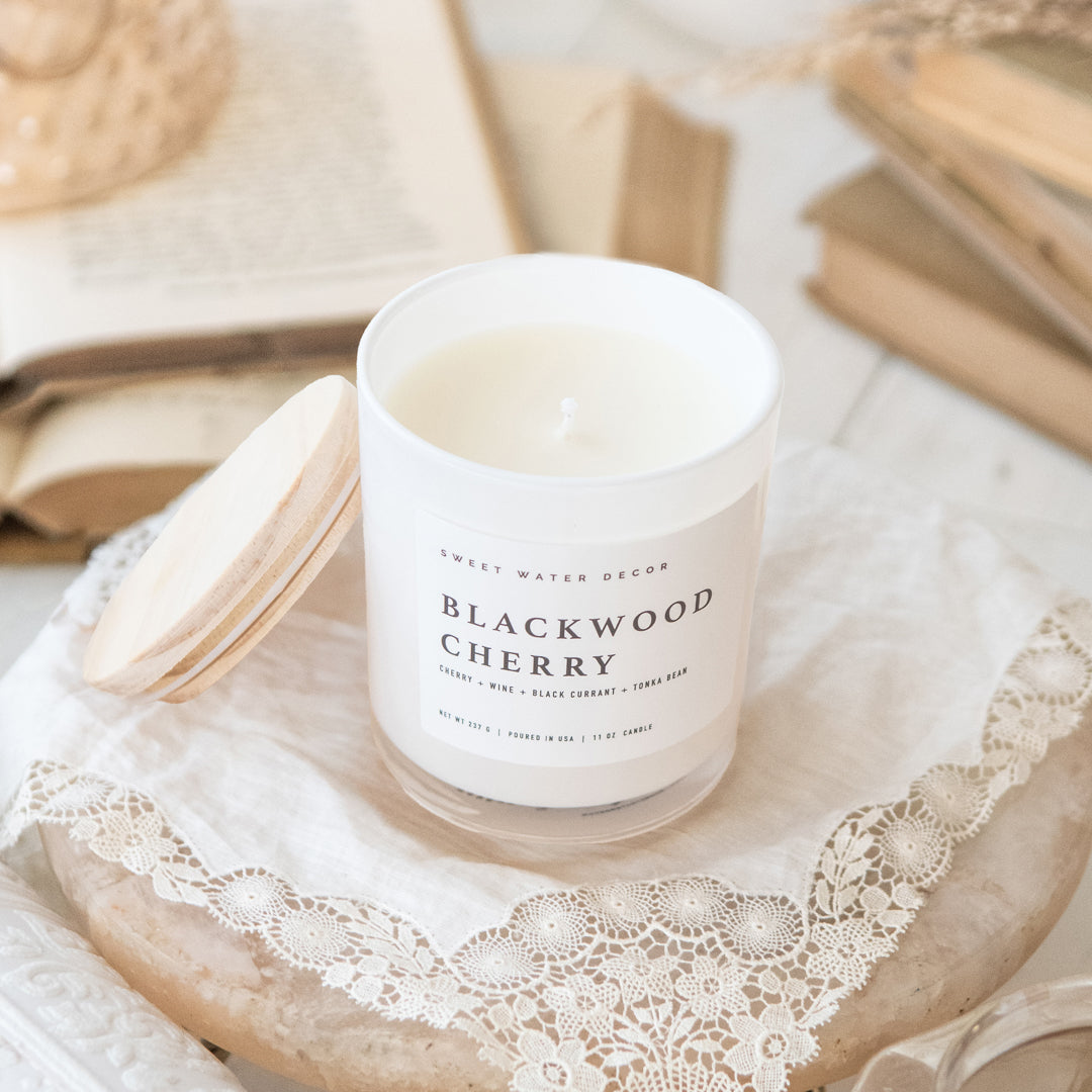 Blackwood + Cherry 11 oz Soy Candle