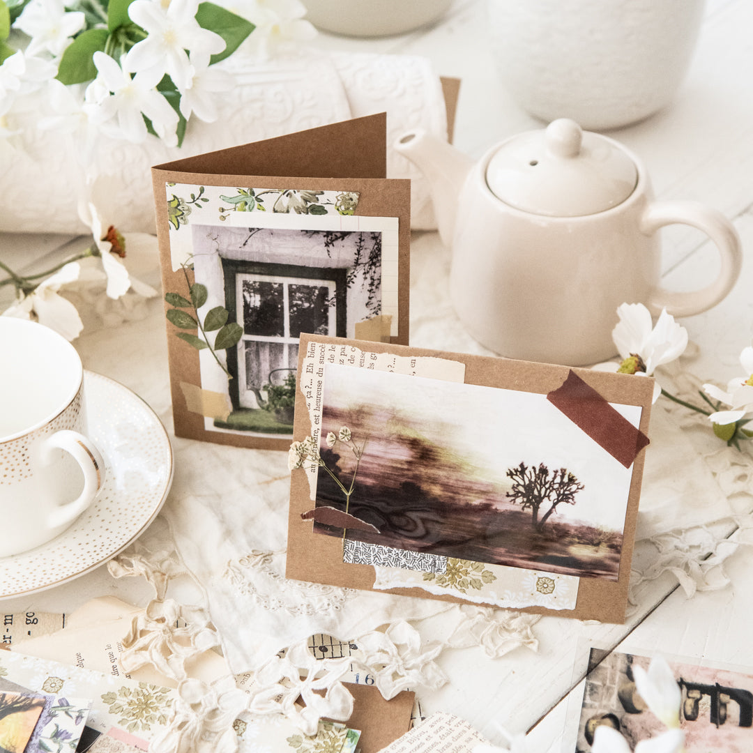 Transparently Easy Mixed-Media Cards