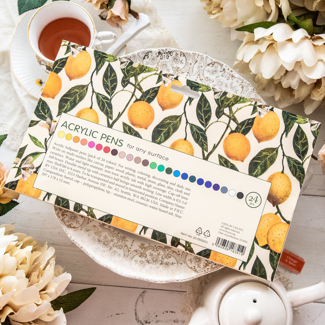 Bruno Visconti Acrylic Pens 24 Colors - Citrus | Stampington & Company