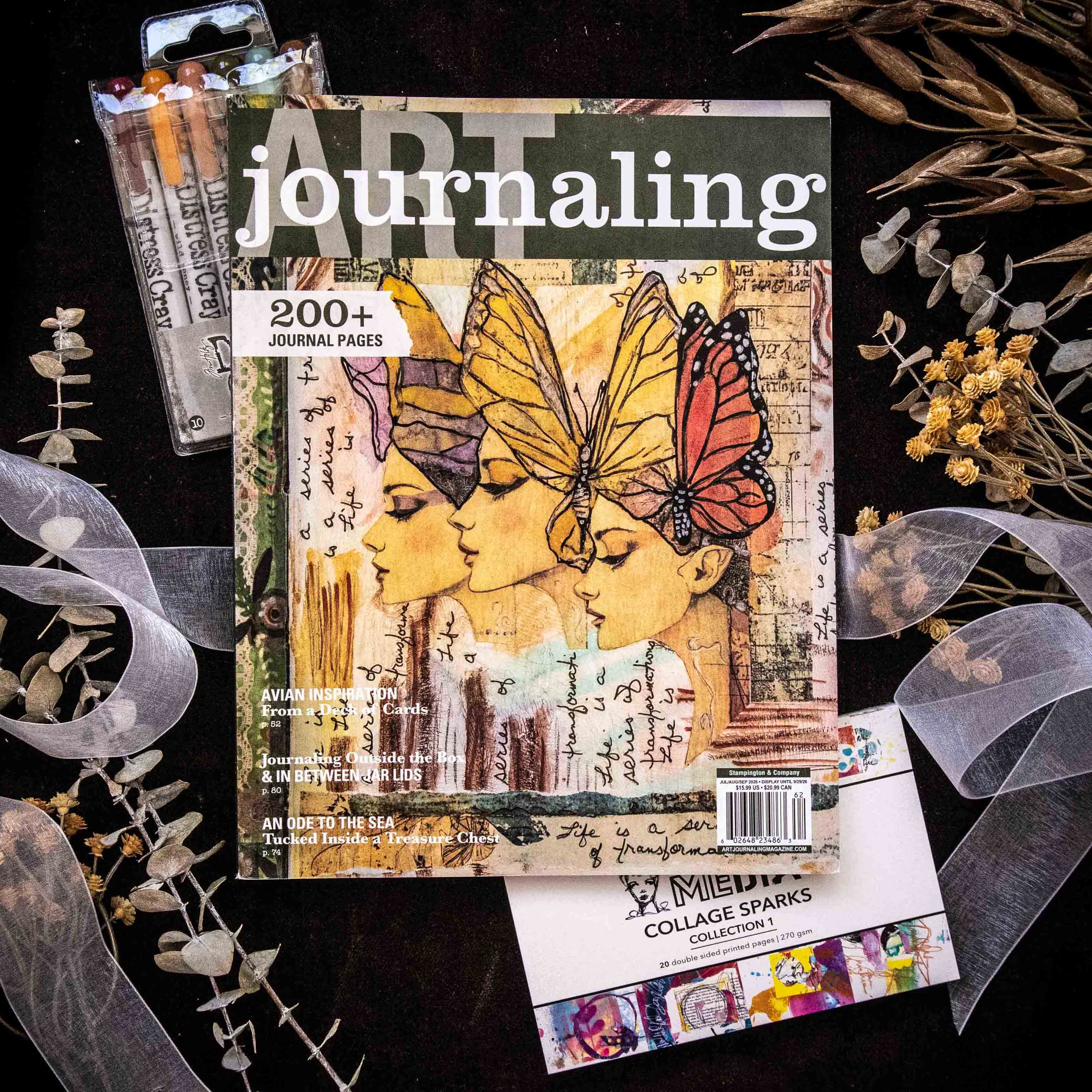 reidan_collageページ Distressed Collage Art Journaling Bundle | Stampington & Company