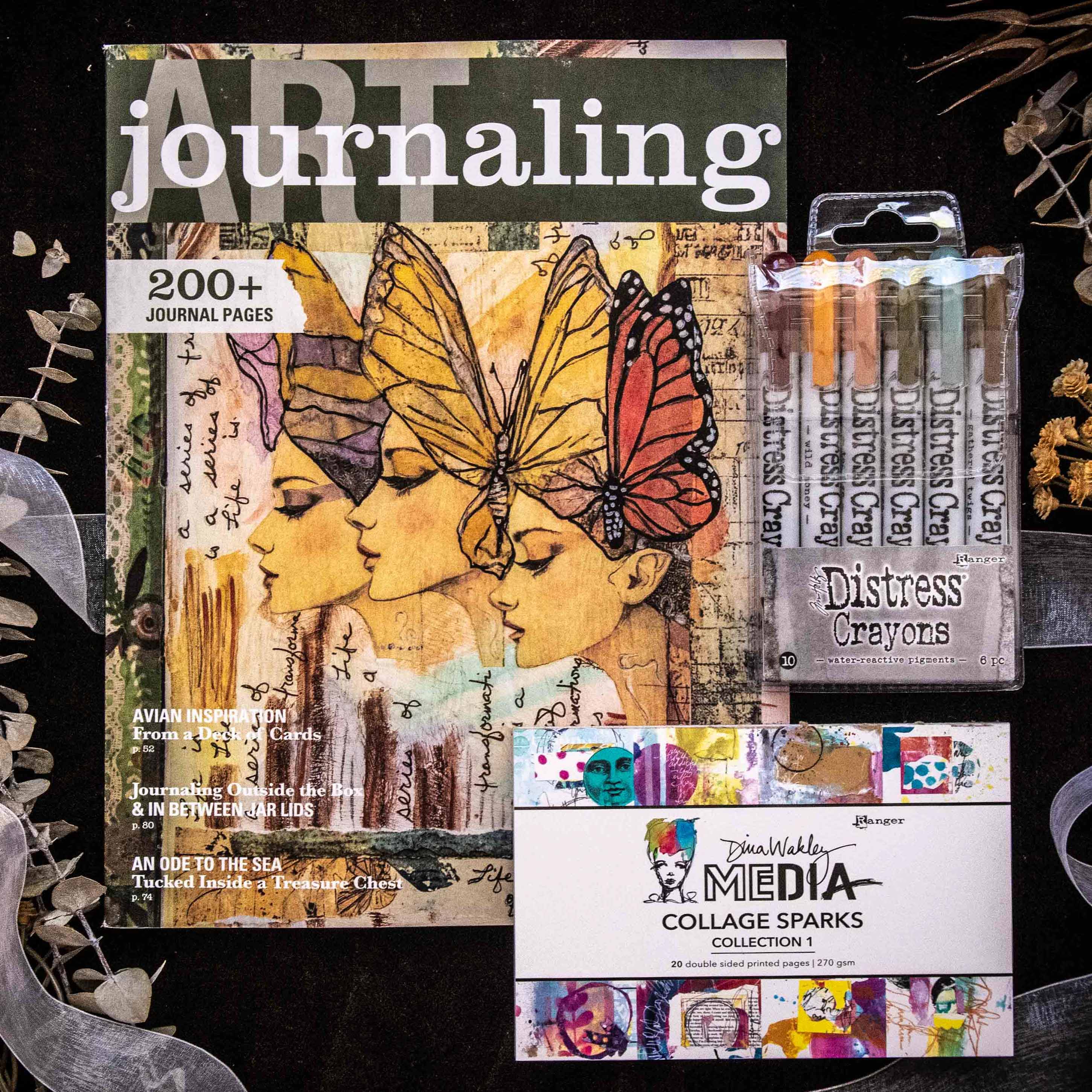 reidan_collageページ Distressed Collage Art Journaling Bundle | Stampington & Company