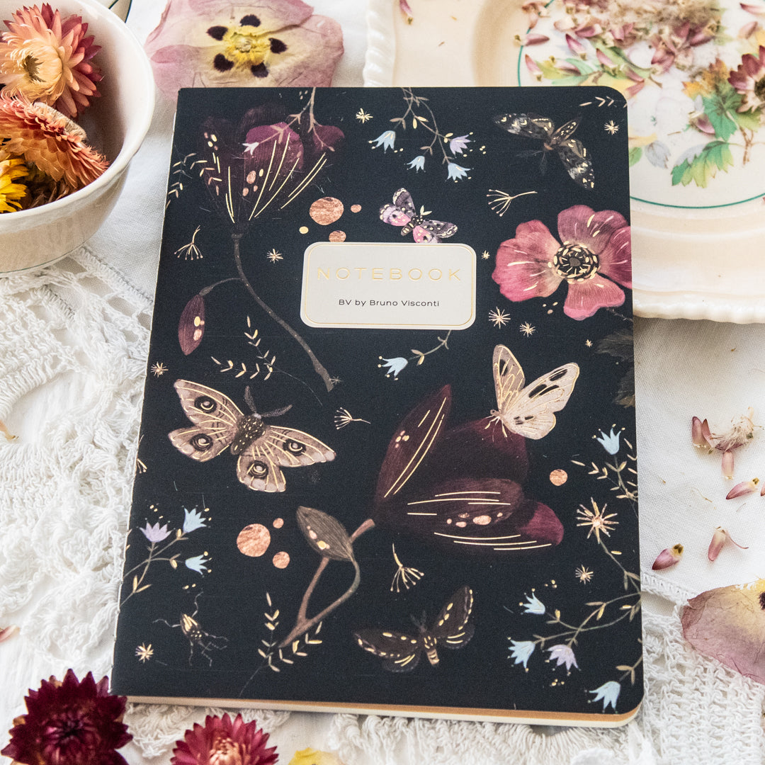 Bruno Visconti Butterflies and Night Flowers Notebook