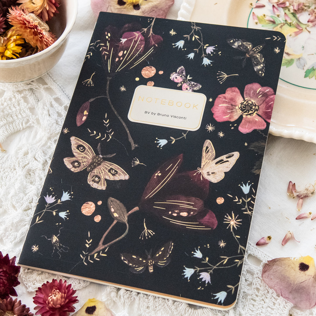Bruno Visconti Butterflies and Night Flowers Notebook