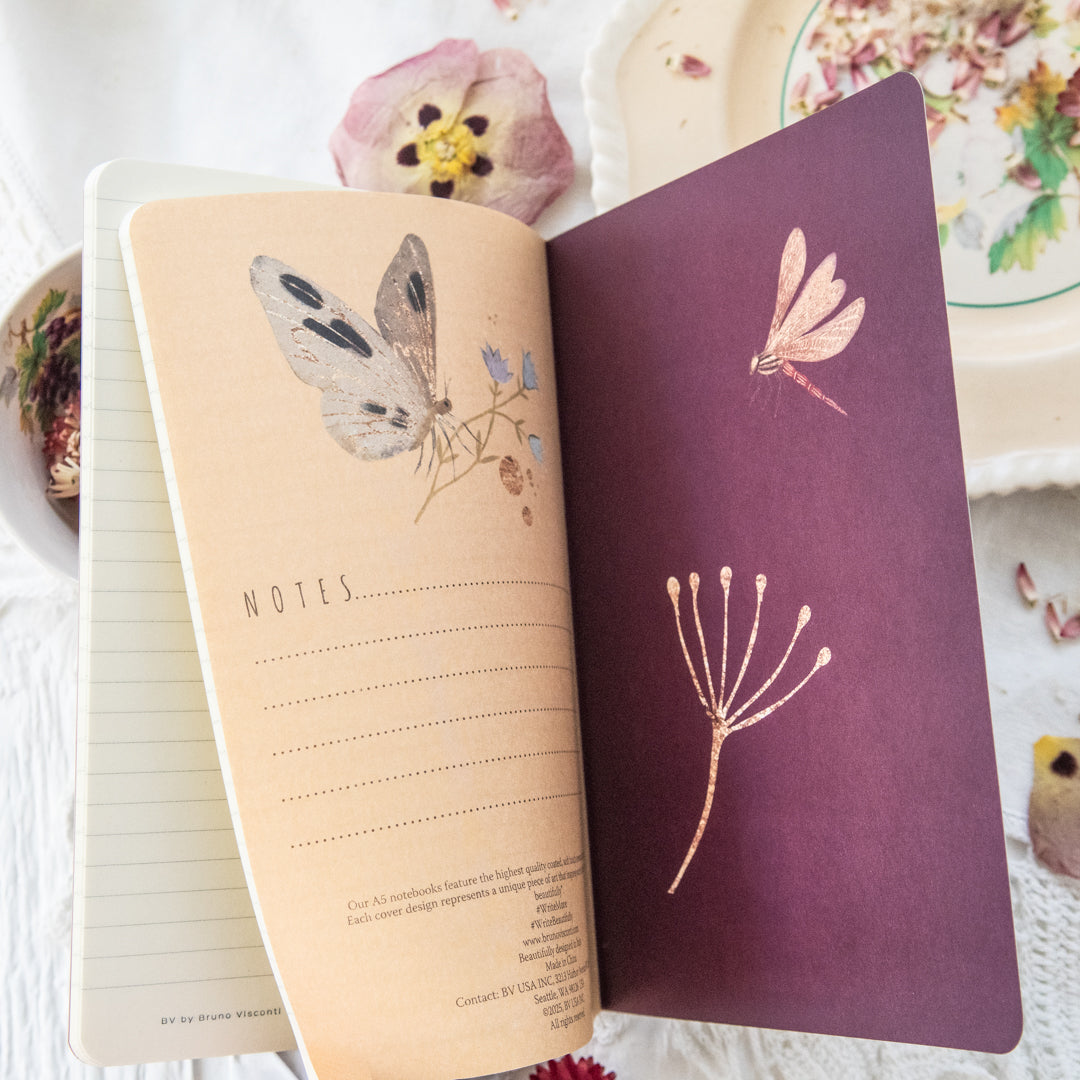 Bruno Visconti Butterflies and Night Flowers Notebook