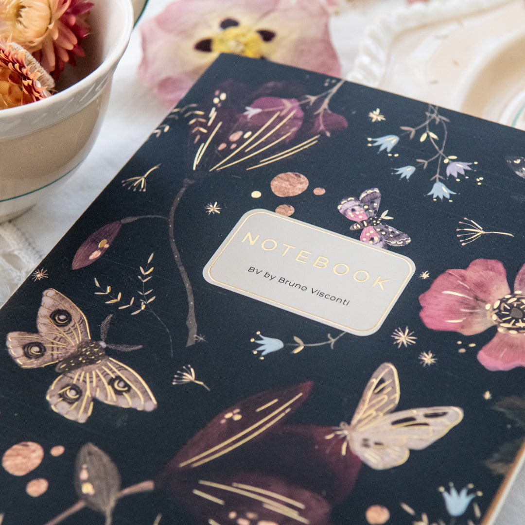 Bruno Visconti Butterflies and Night Flowers Notebook