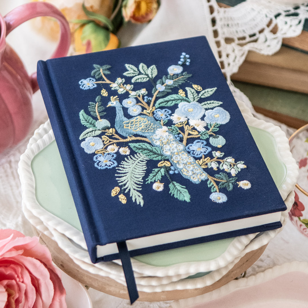 Peacock Embroidered Journal