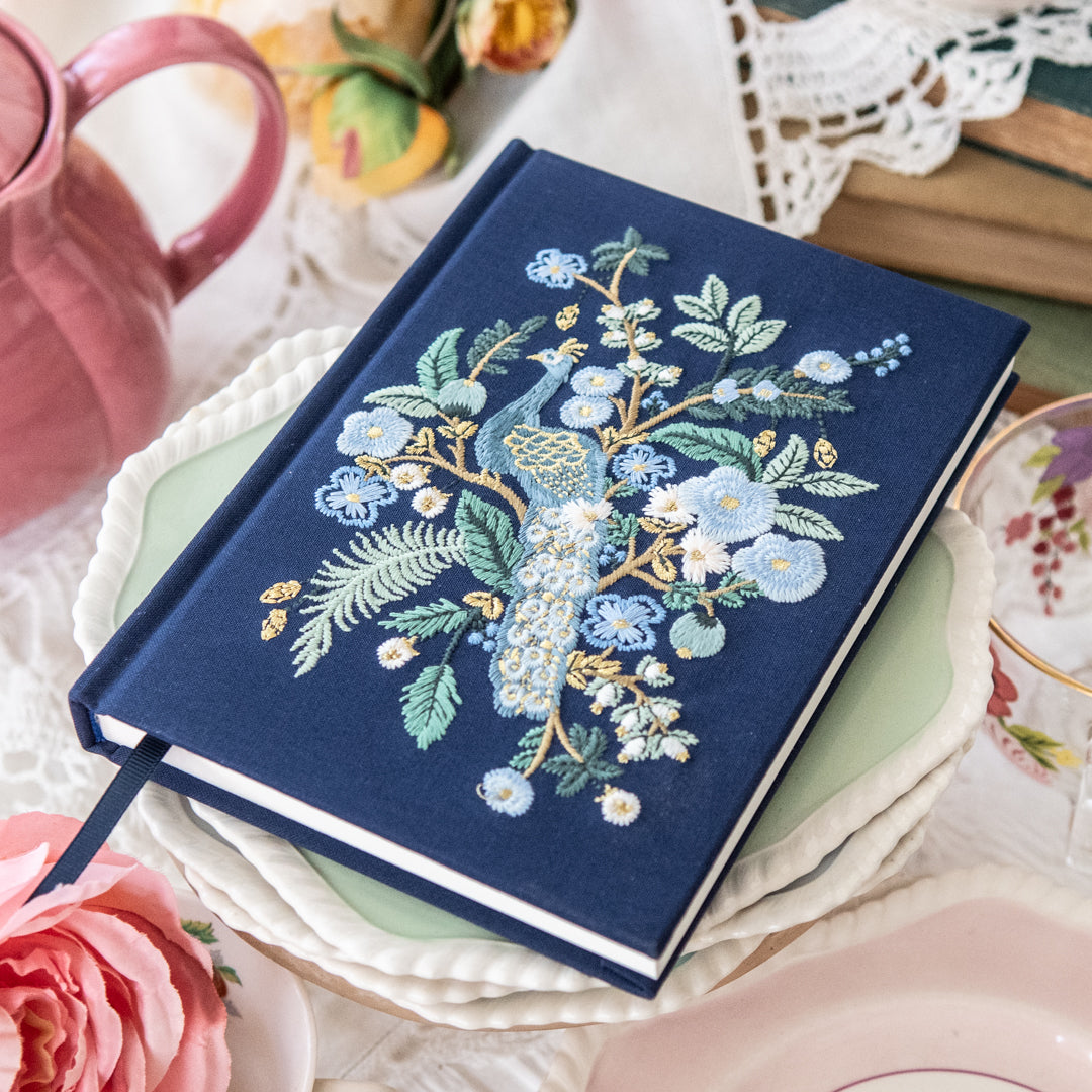 Peacock Embroidered Journal