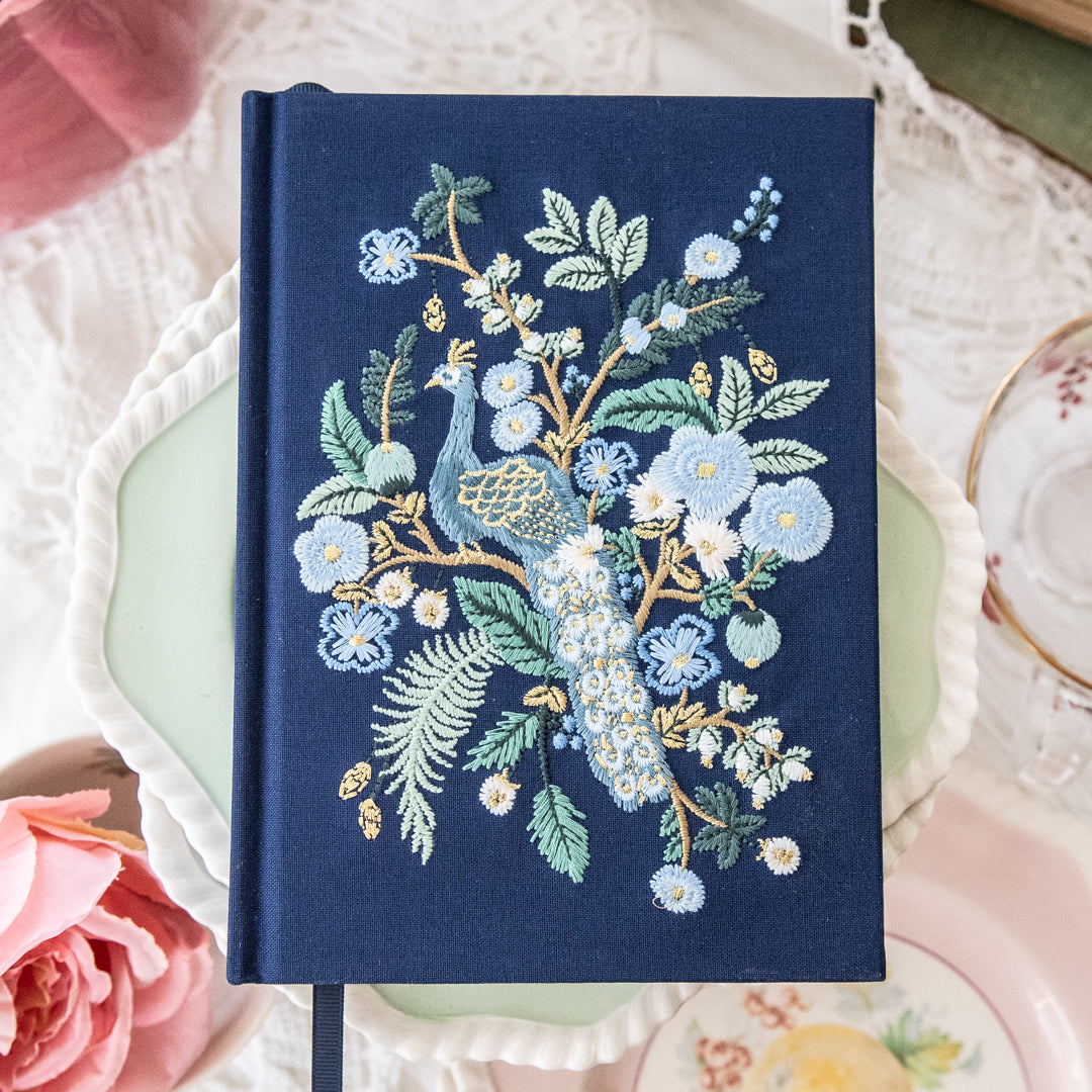 Peacock Embroidered Journal