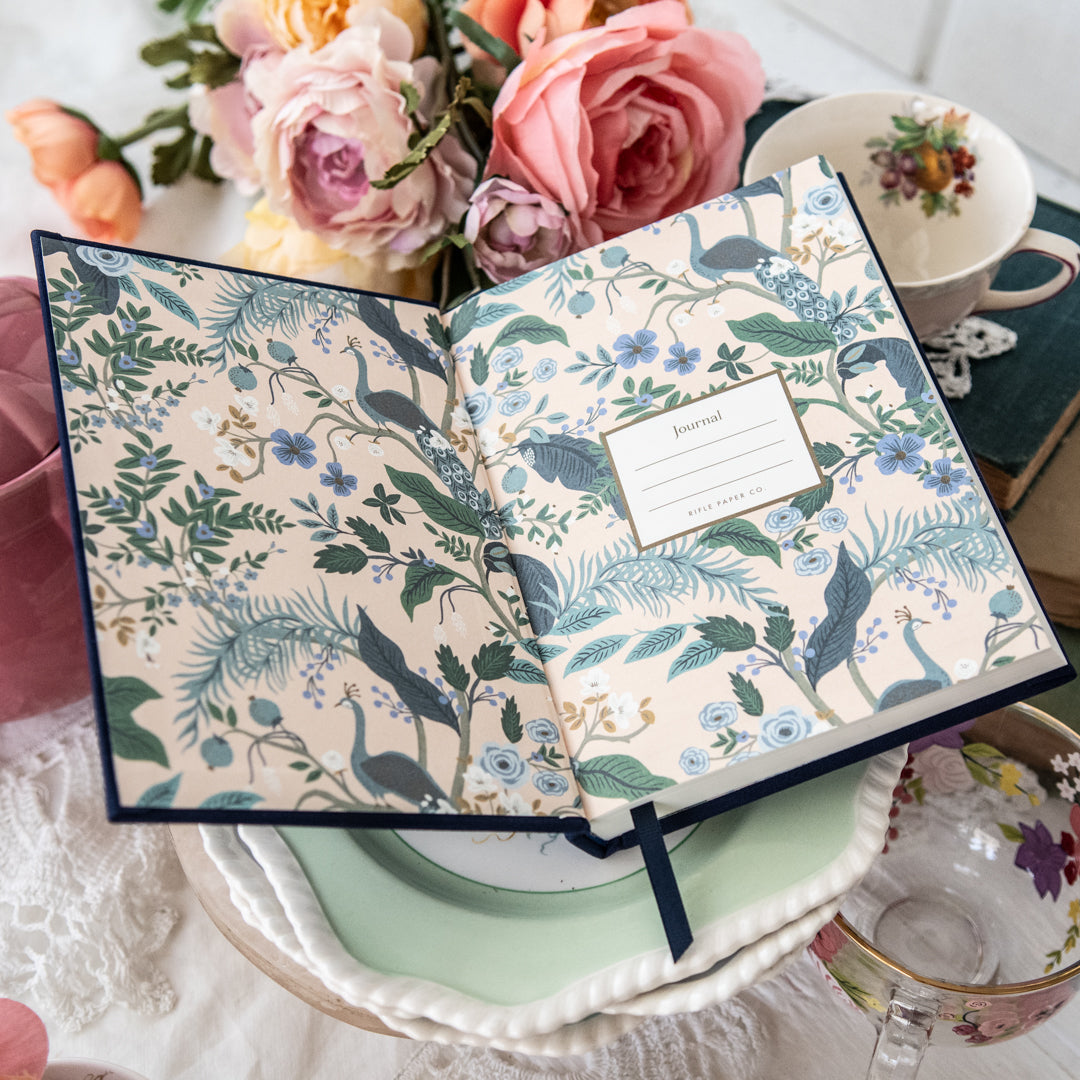 Peacock Embroidered Journal