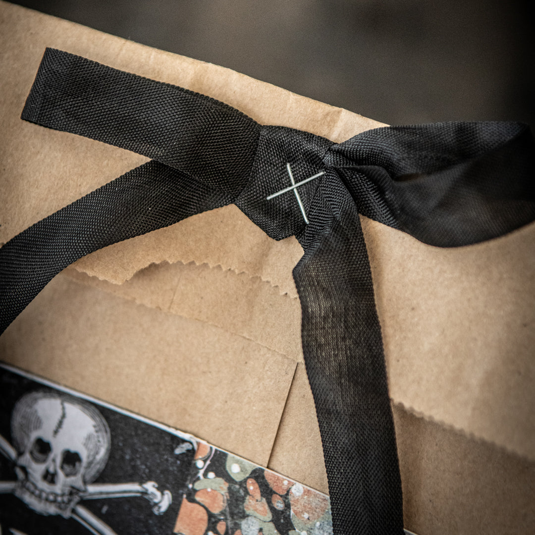 A Spooky Take on Patchwork Paper Bags