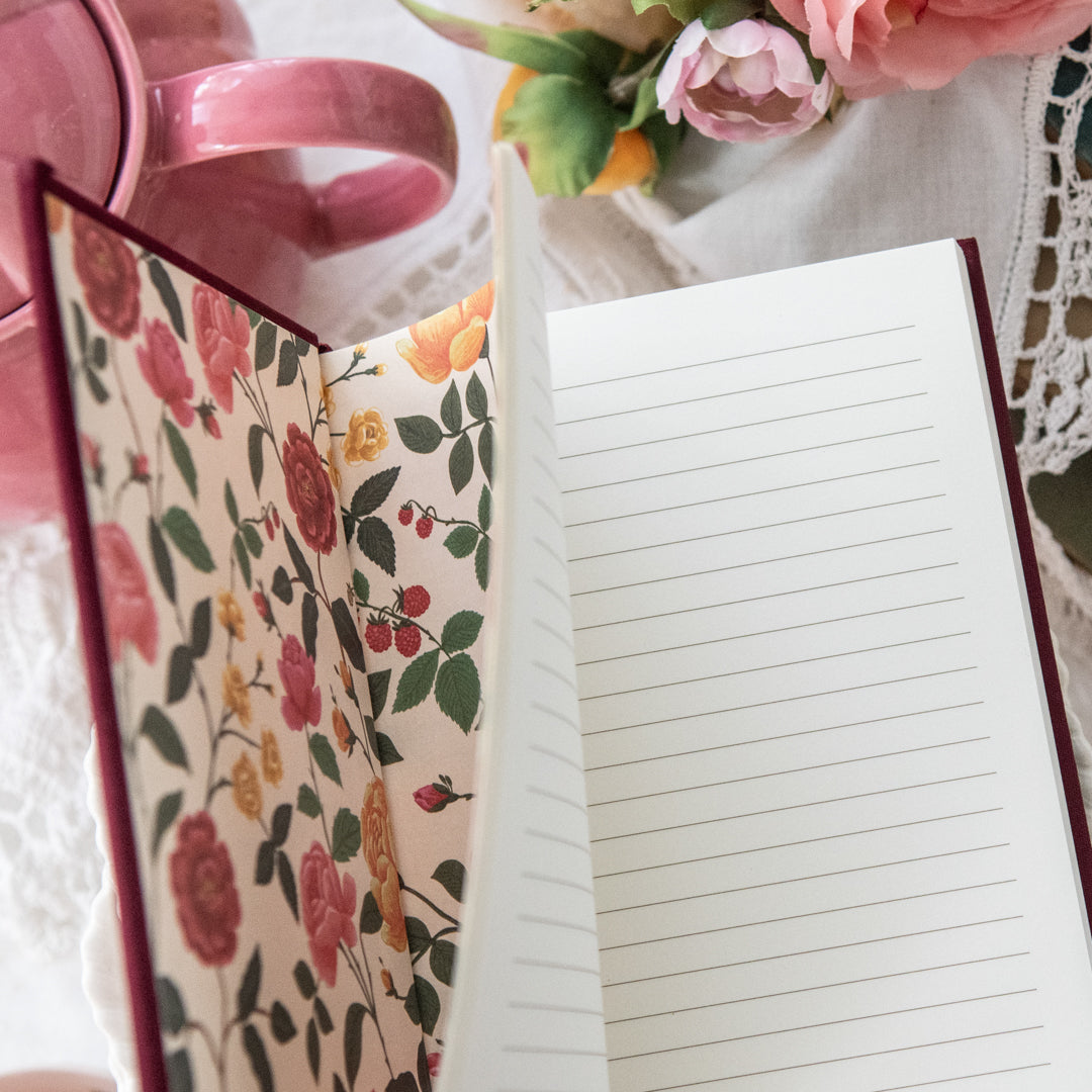 Roses Embroidered Journal