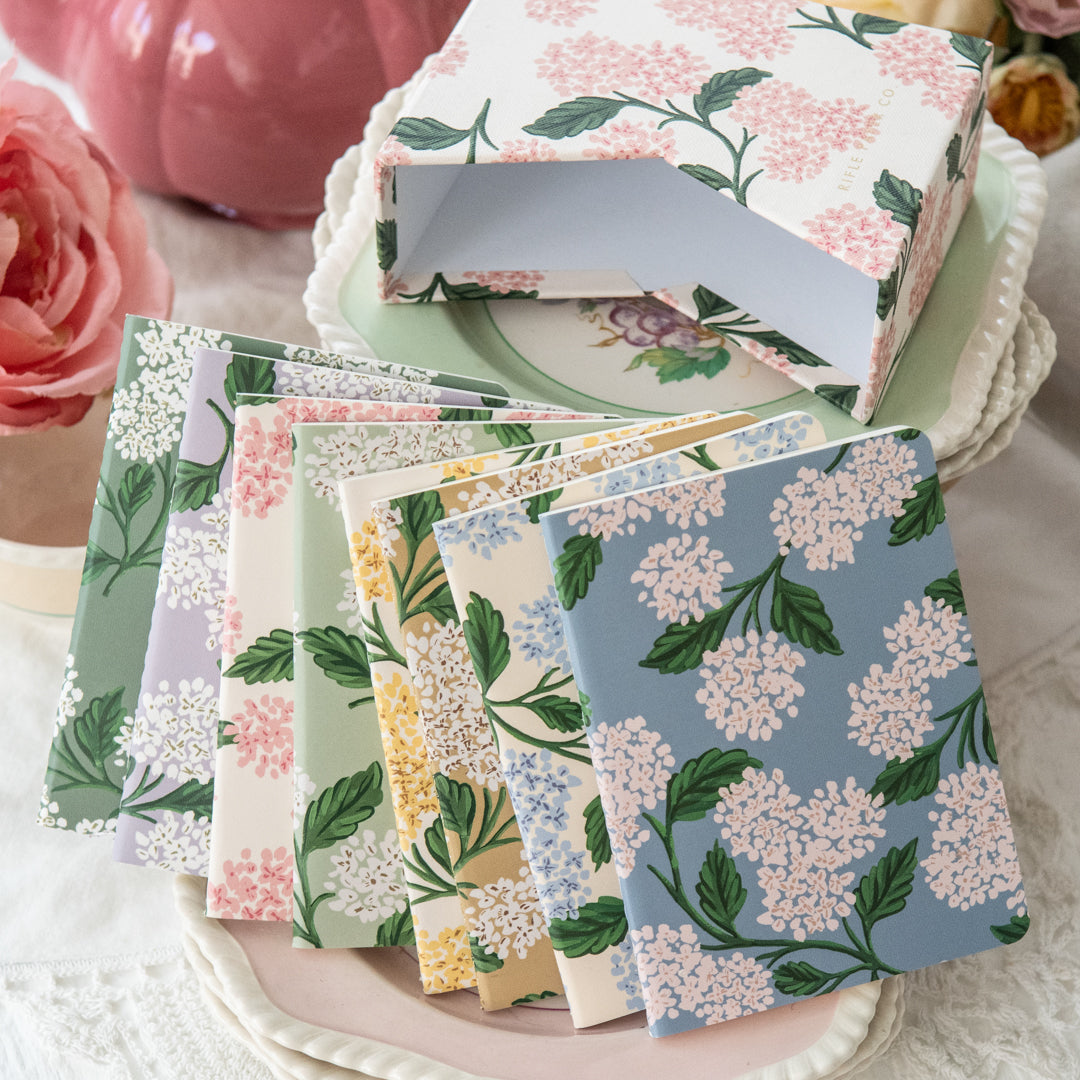 Hydrangea Pocket Notebook Boxed Set