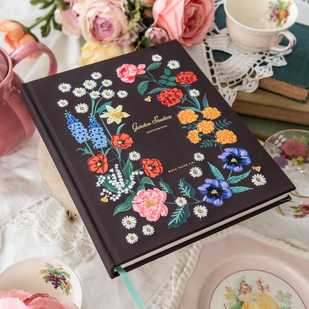 Garden Study Embroidered Sketchbook