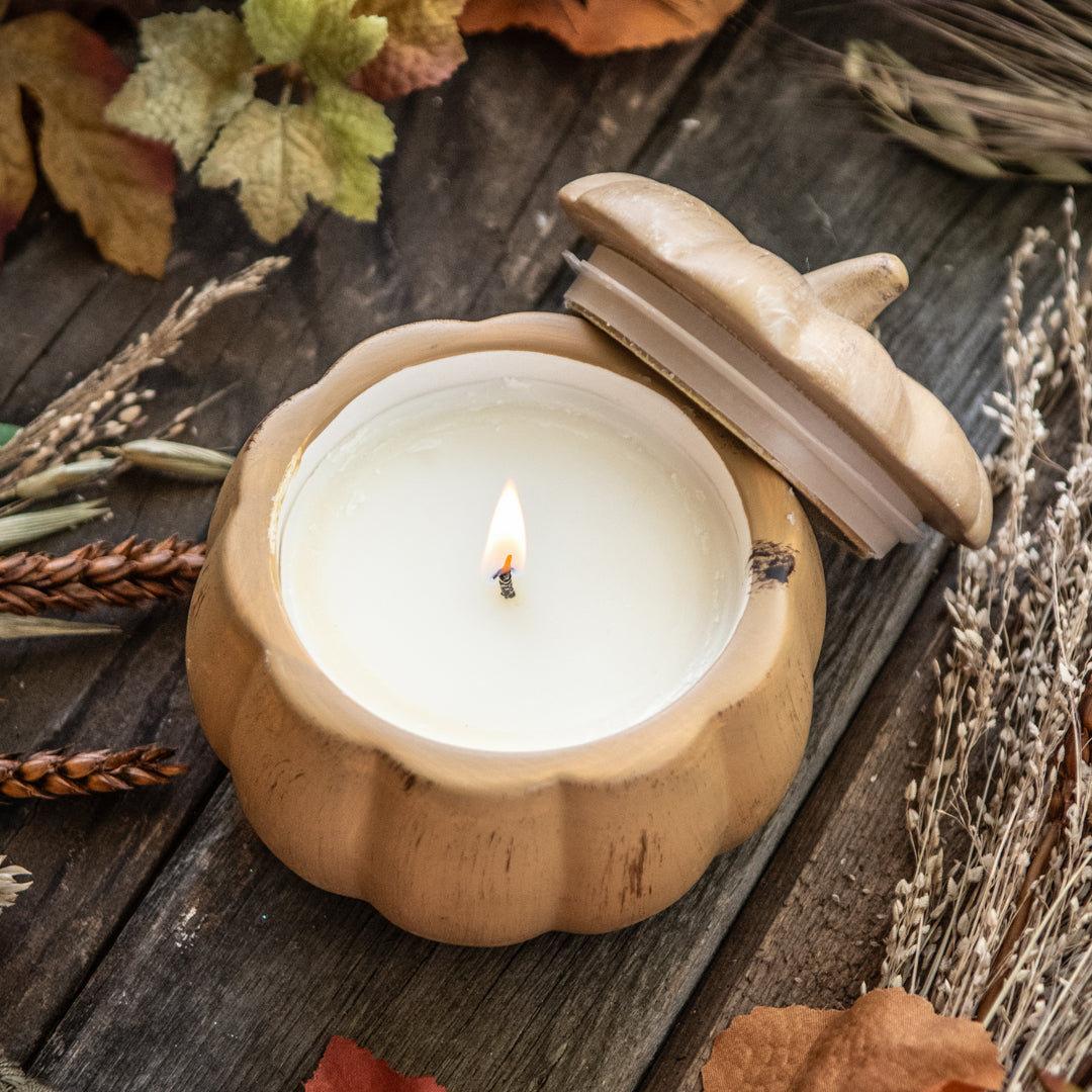 Pumpkin Spice Soy Candle  - 8 oz Pumpkin Jar