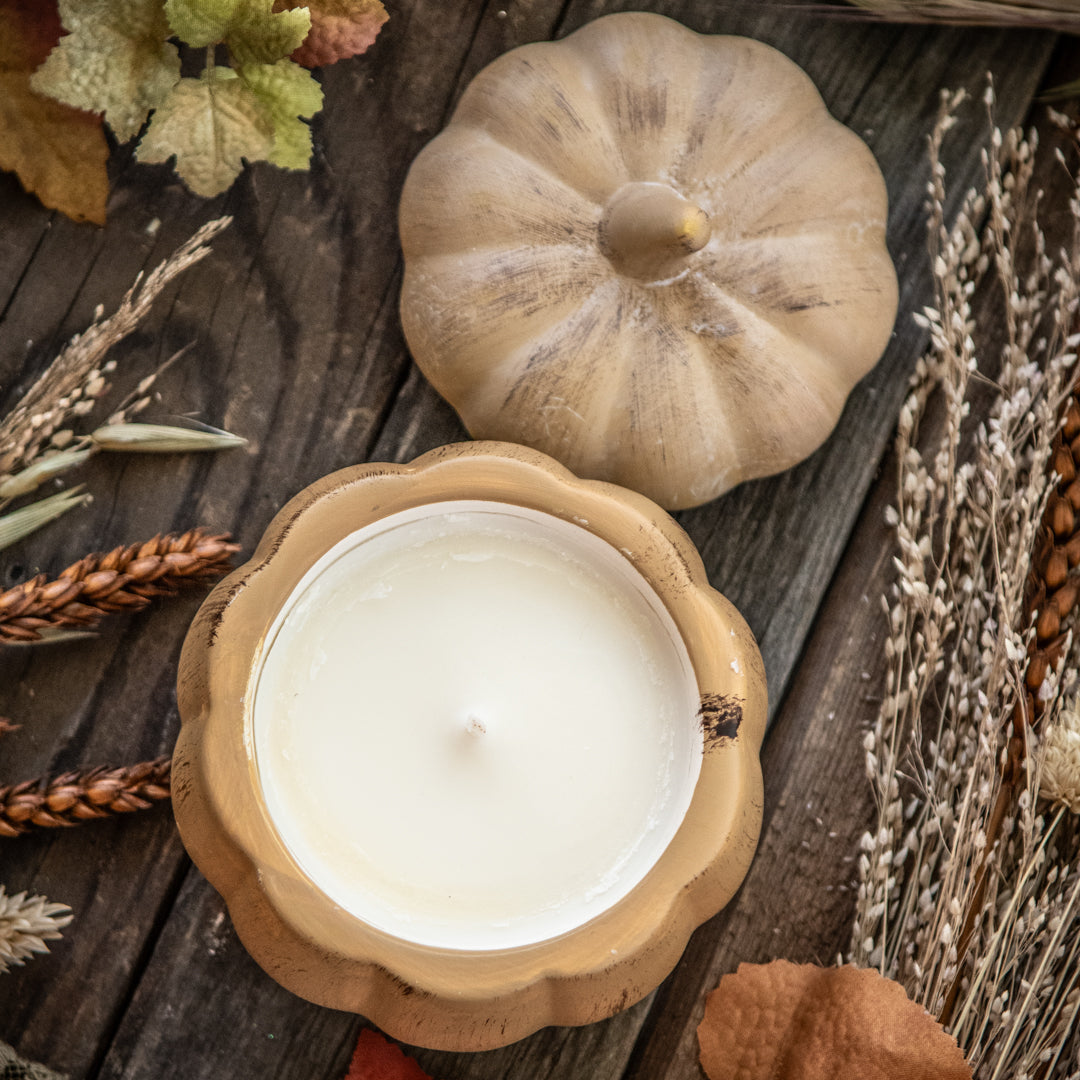 Pumpkin Spice Soy Candle  - 8 oz Pumpkin Jar