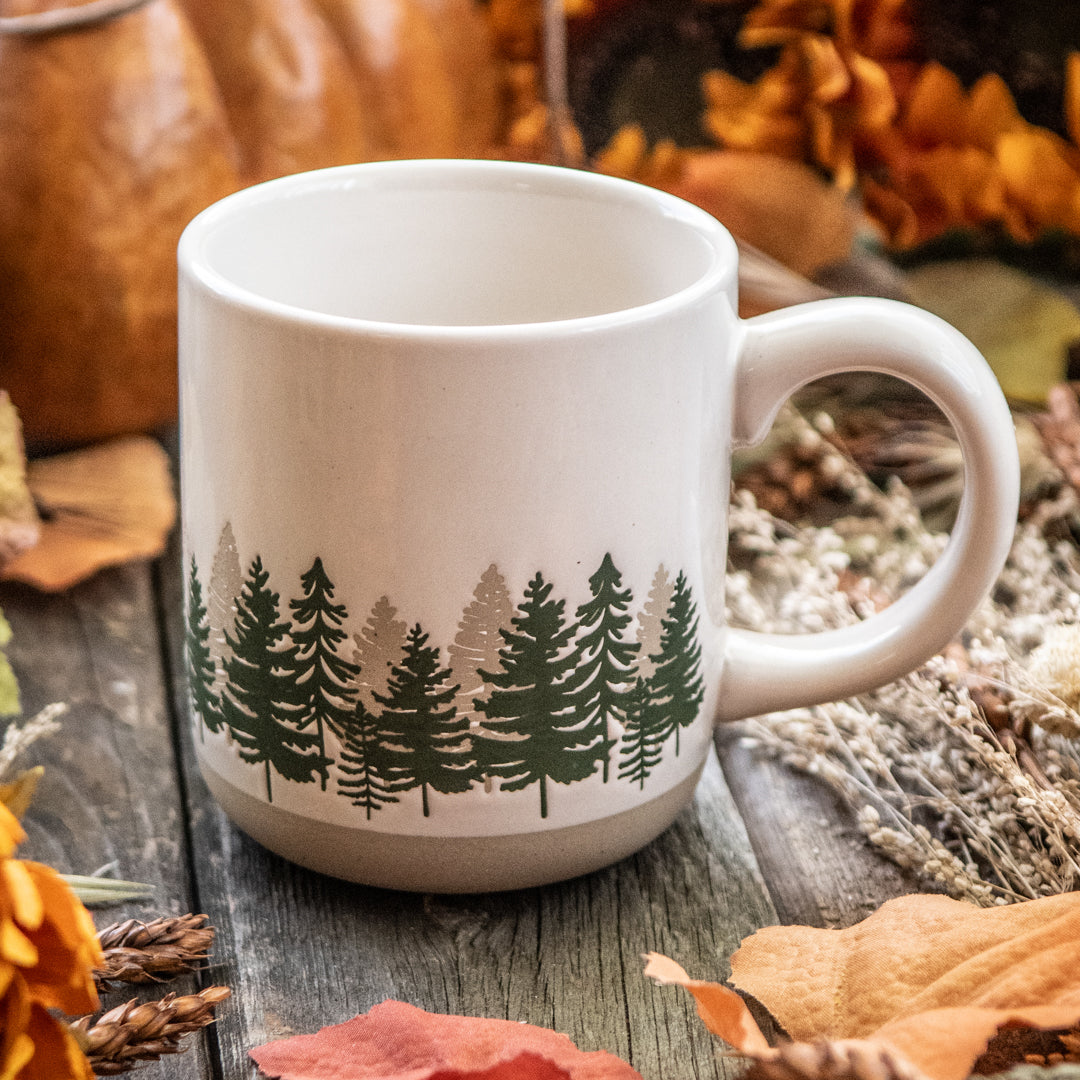 Forest Stoneware Coffee Mug