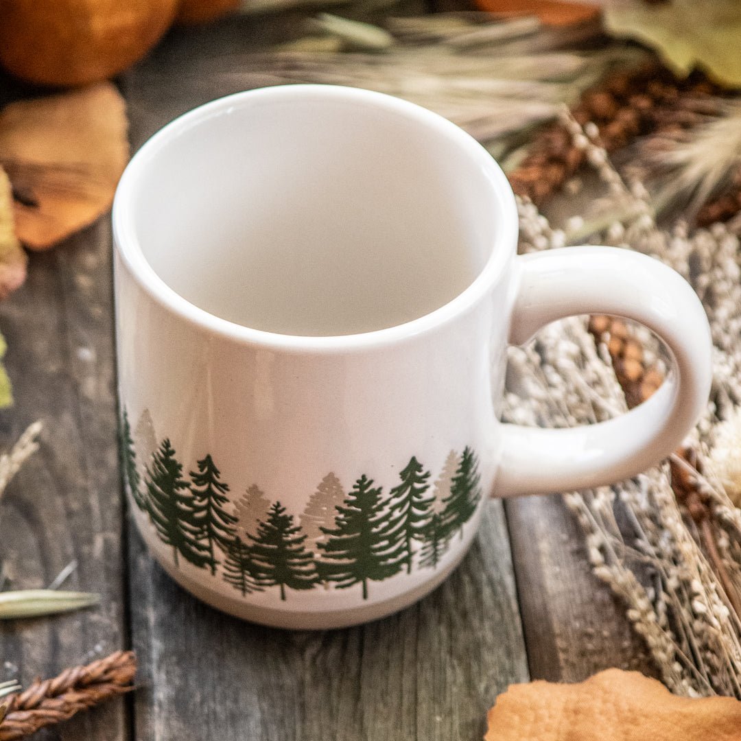 Forest Stoneware Coffee Mug