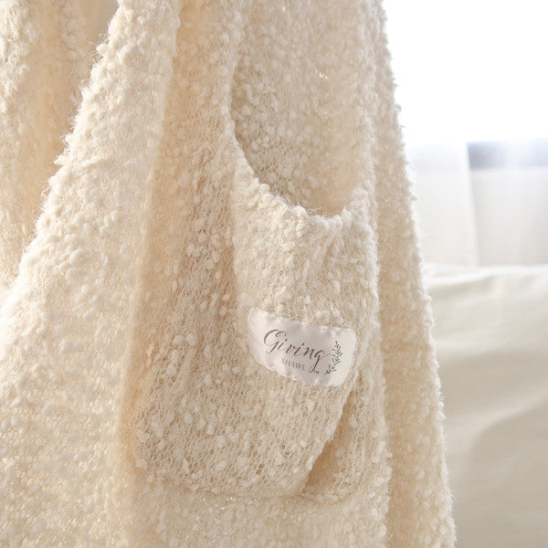 Cream Giving Shawl