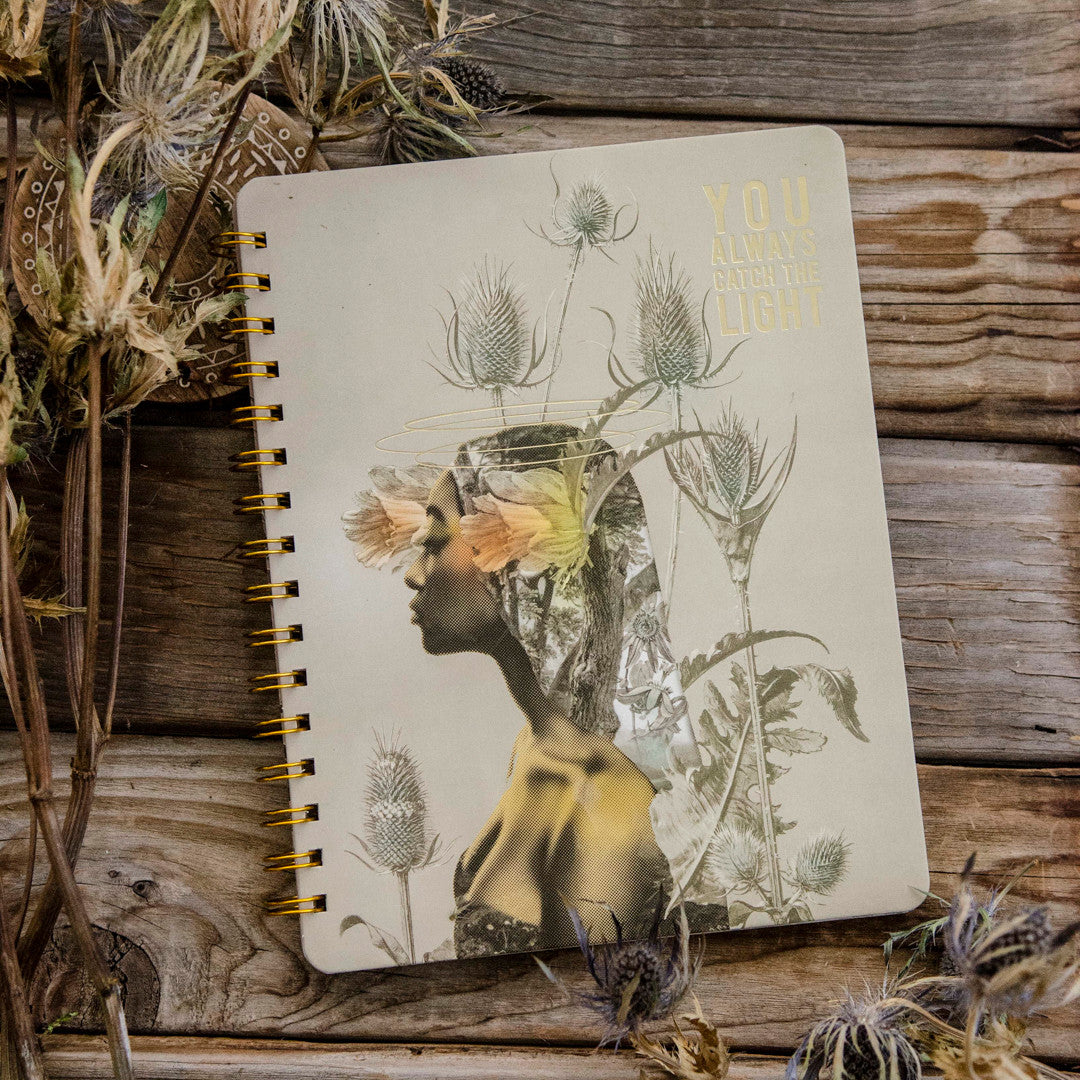 You Always Catch the Light Spiral Notebook by Papaya Art