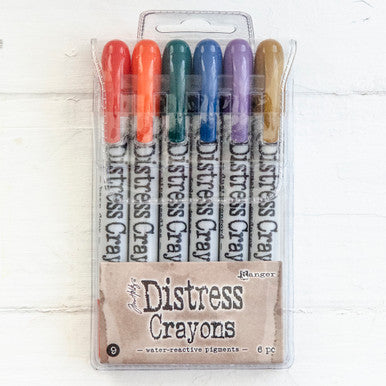 Ranger Ink Distress Crayons Set - On the Farm