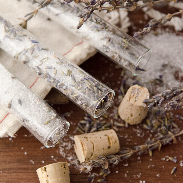 Lavender Bath Salts Vials DIY Kit