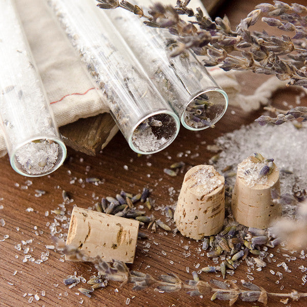 Lavender Bath Salts Vials DIY Kit
