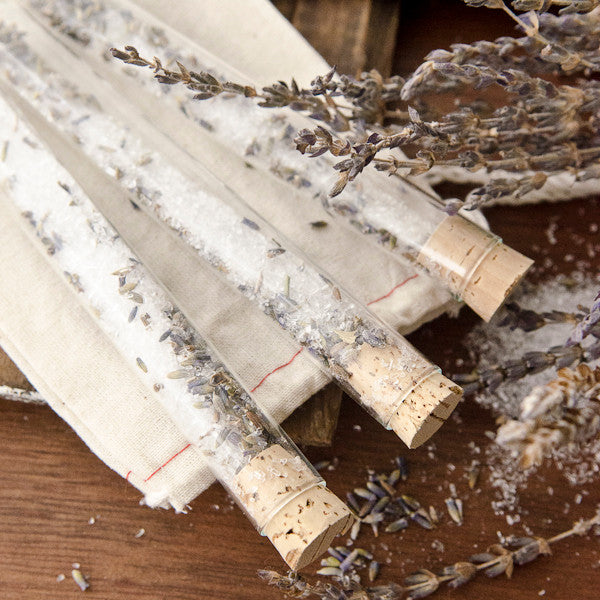 Lavender Bath Salts Vials DIY Kit