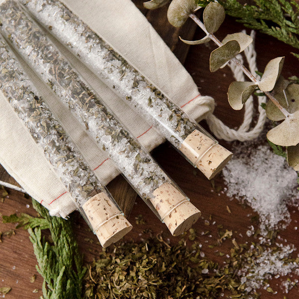 Peppermint Bath Salts Vials DIY Kit