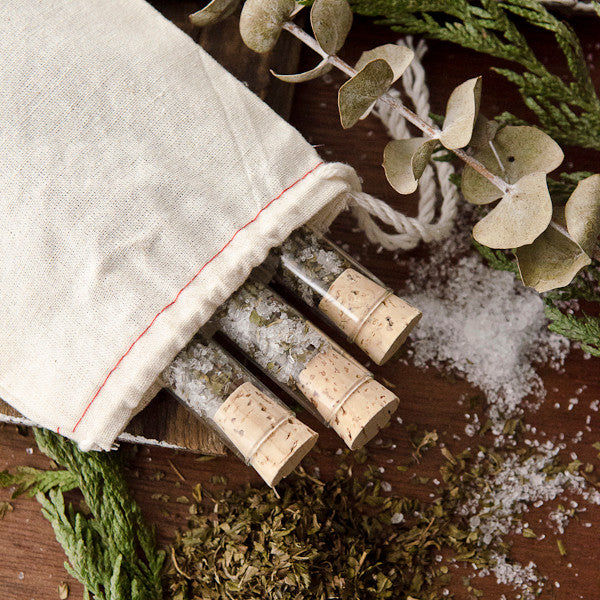 Peppermint Bath Salts Vials DIY Kit