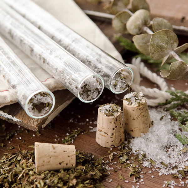 Peppermint Bath Salts Vials DIY Kit