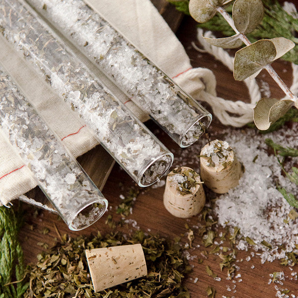 Peppermint Bath Salts Vials DIY Kit