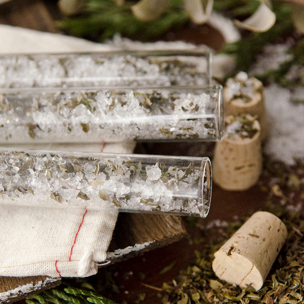 Peppermint Bath Salts Vials DIY Kit