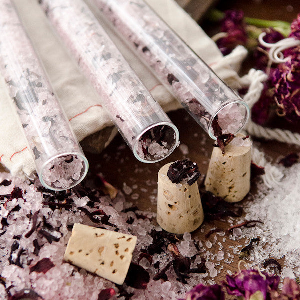 Hibiscus Bath Salts Vials DIY Kit